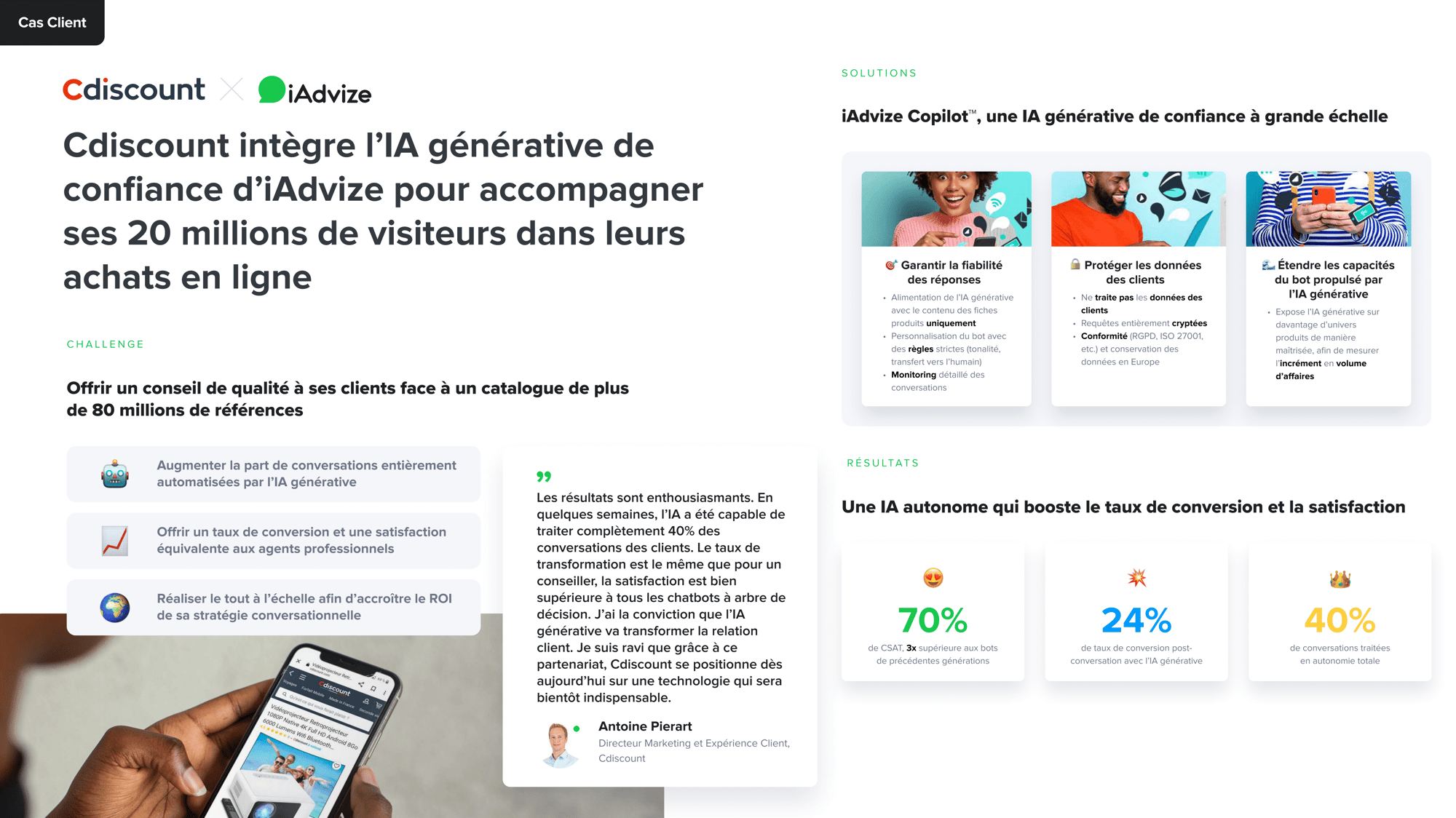 Cdiscount intelligence artificielle conversationnelle