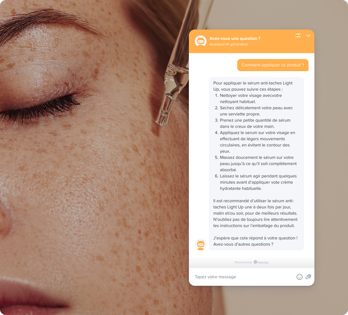 chatbot IA beauté