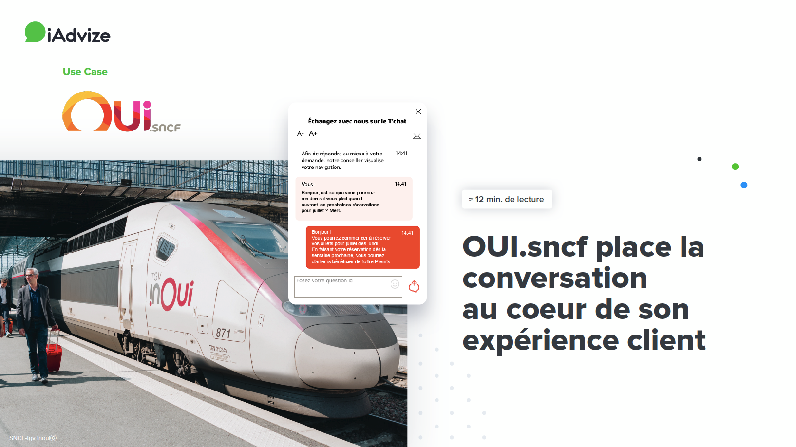 Etude de cas OUI.sncf & iAdvize : OUI.sncf place la conversation au coeur de son expérience client