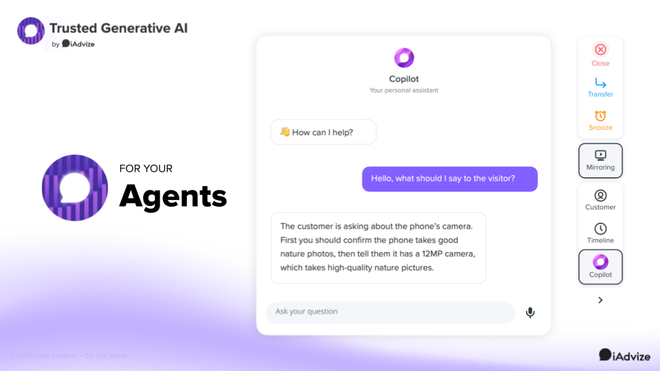 Trusted generative AI for your agents