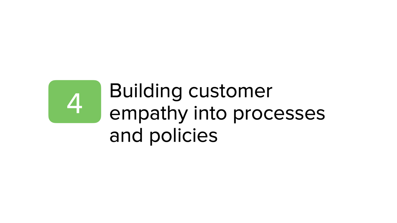 build customer empathy