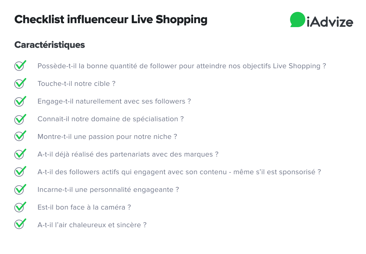 checklist-influenceur