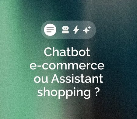 chatbot e-commerce ou assistant shopping