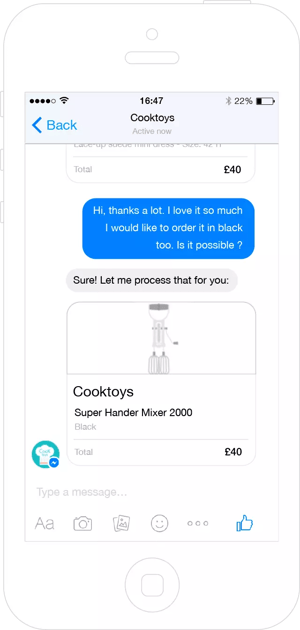 iAdvize chatbot messenger