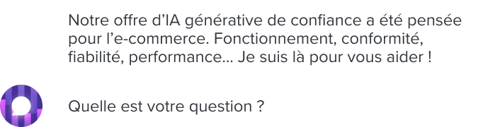 conversation on chatbot with Trusted IA