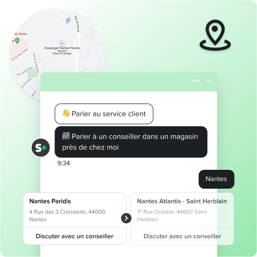 Geoloc + vendeur en magasin FR