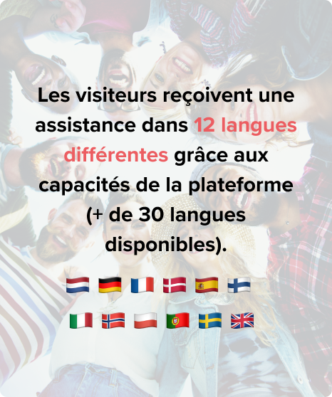 Les visiteurs reçoivent une assistance dans 12 langues différentes