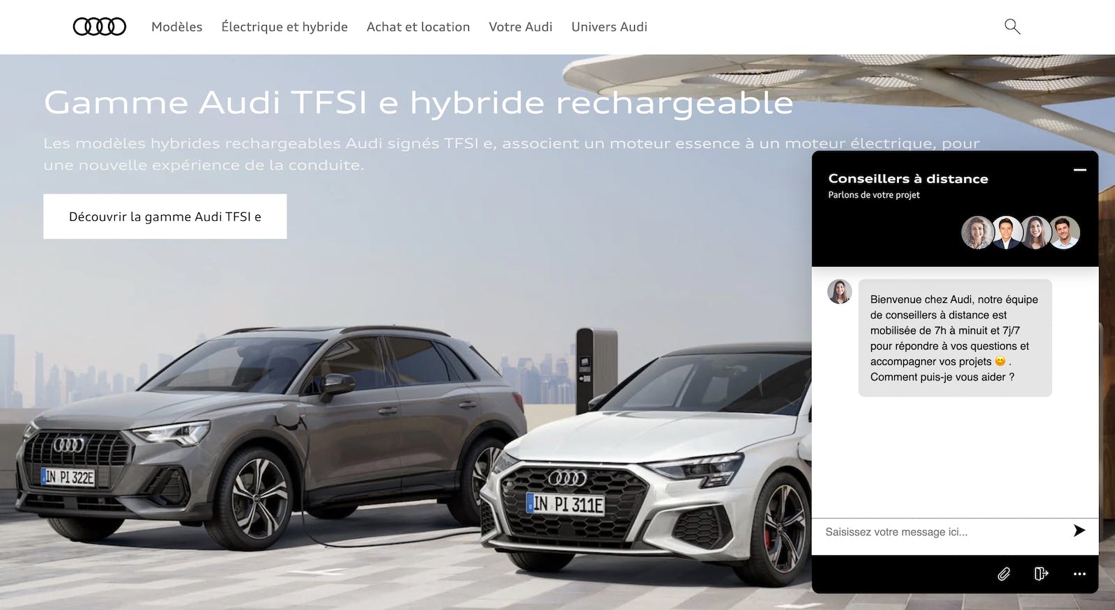 Audi, une expérience de messaging riche