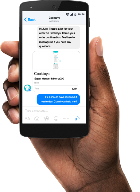 iadvize facebook messenger